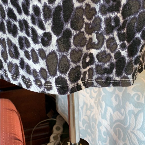 Black leopard print dress XS EUC Express dress - Picture 3 of 7